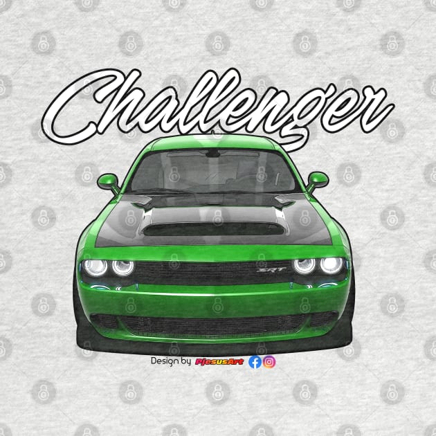 Challenger SRT Green by pjesusart by PjesusArt